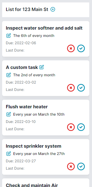 My Tasks Mobile Example